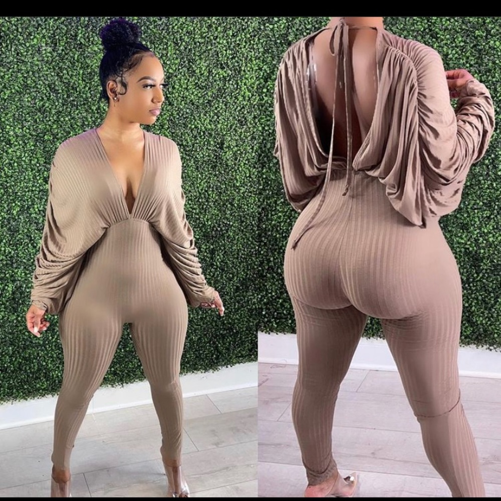 Taupe jumpsuit
